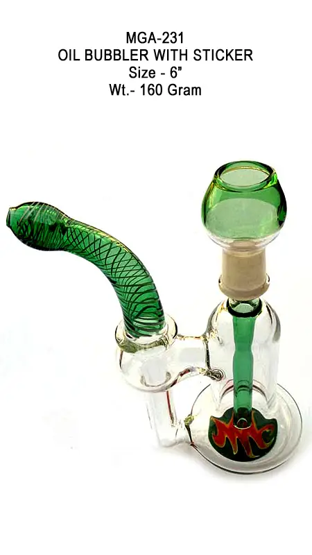 OIL BUBBLER WITH STICKER